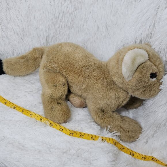 Vintage World Wildlife Fund Lioness 1985 Ear Tag 19" Lion Big Cats Rare - Picture 11 of 11